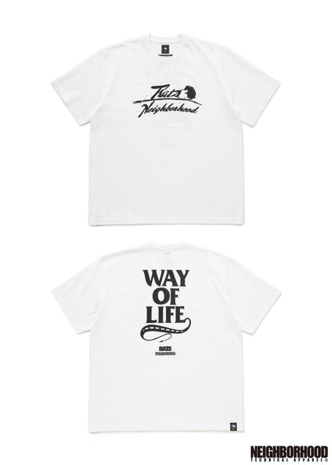 20TH RATS x NH TEE (WHITE) / ラッツ 20周年記念 ×ネイバーフッド コラボレーション Tシャツ