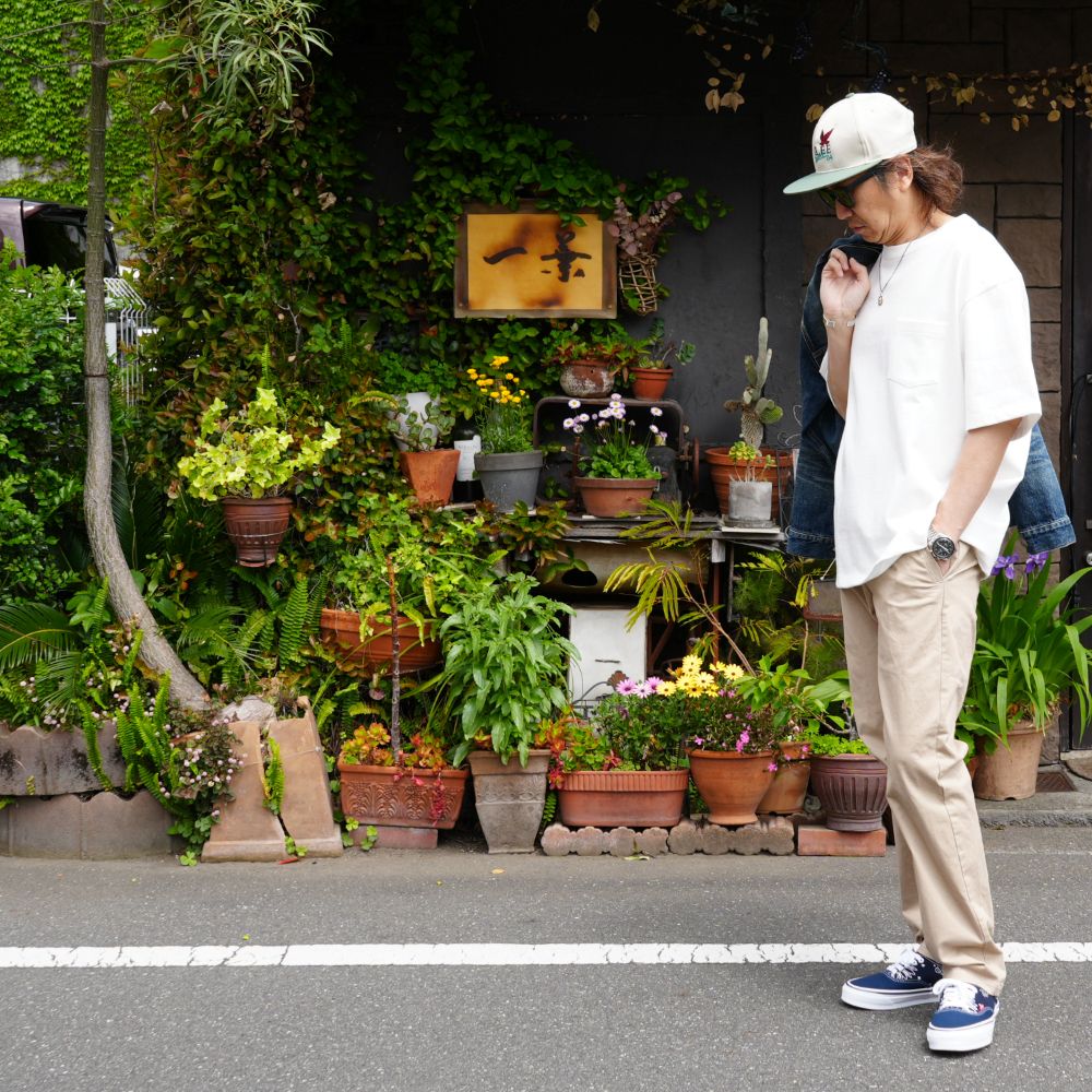 HEAVY OZ POCKET TEE (WHITE) / オリジナル ヘビーオンス ポケット Tシャツ