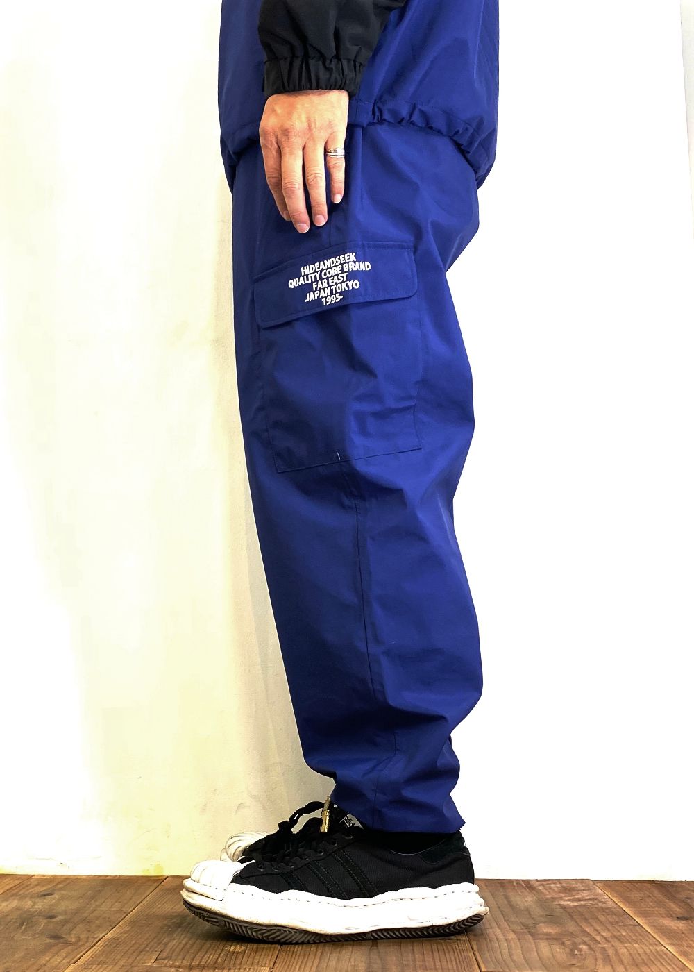 Nylon 6P Pant (NAVY) / ナイロン 6ポケット トラックパンツ / セットアップ可能