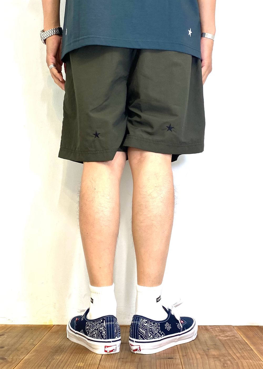 【ラスト1点】Nylon Shorts (OLIVE) / ナイロン イージー ショーツ