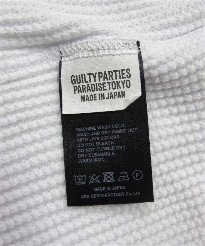 × WACKOMARIA Crew Neck Thermal (WHITE) / ワコマリア コラボサーマルカットソー