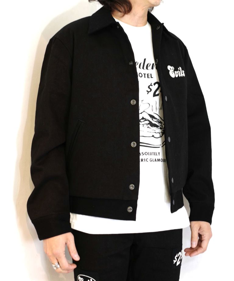 MINEDENIM × HYSTERIC GLAMOUR Denim JKT (BLACK) ×ヒステリックグラマー コラボ デニムスタジャン LOOPHOLE