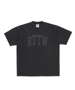 RTTW TEE (BLACK) / カレッジロゴ プリント Tシャツ