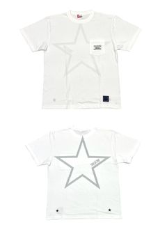 Edge Star Pocket Tee (WHITE) / バックプリント ポケットTシャツ