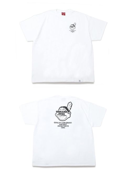 Indian S/S Tee (WHITE) / ロゴ プリントTee