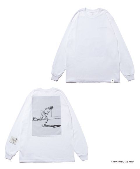 × Tadanobu Asano SKATER LS TEE (WHITE) / 浅野忠信 コラボロンT (スケーター)