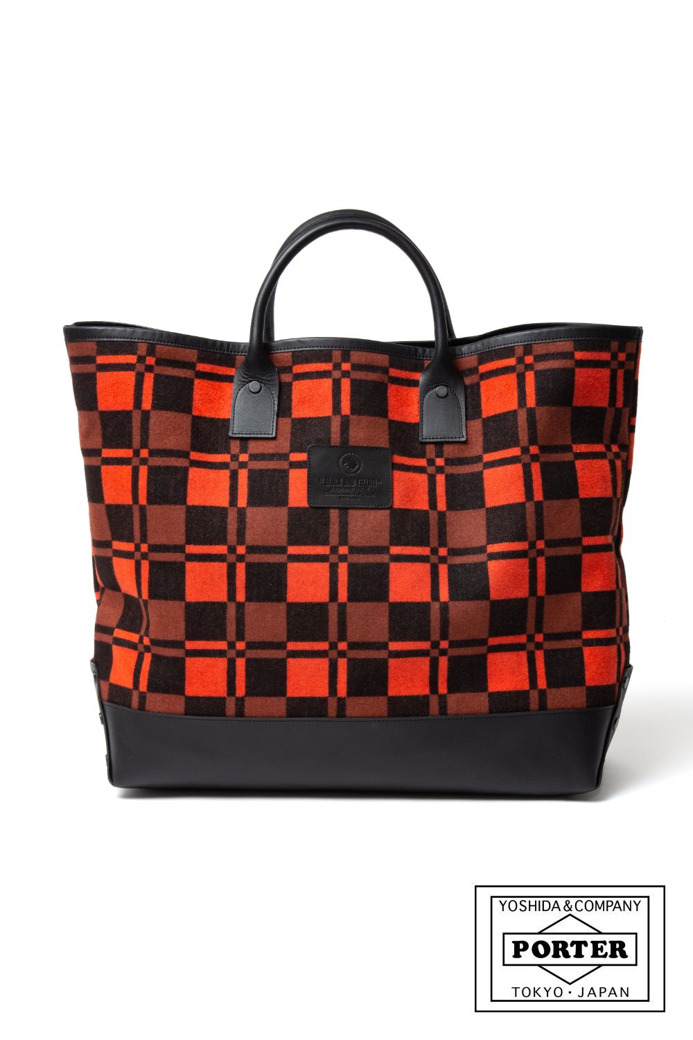 RATS - COMBI TOTE BAG (BLACK×ORANGE) / ポーター コラボトートバッグ