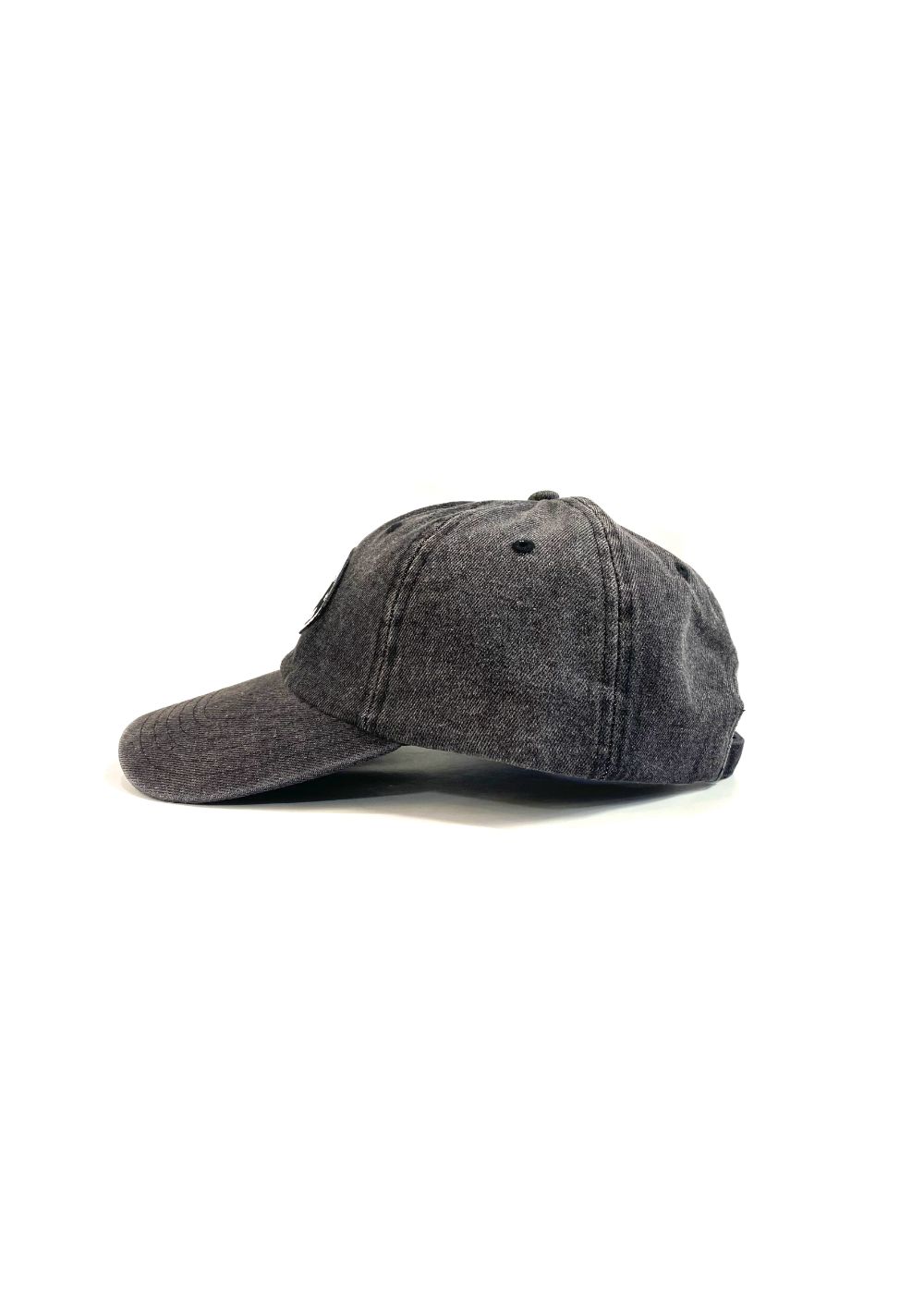 【ラスト1点】DENIM CAP (BLACK) / ワッペン デニム キャップ