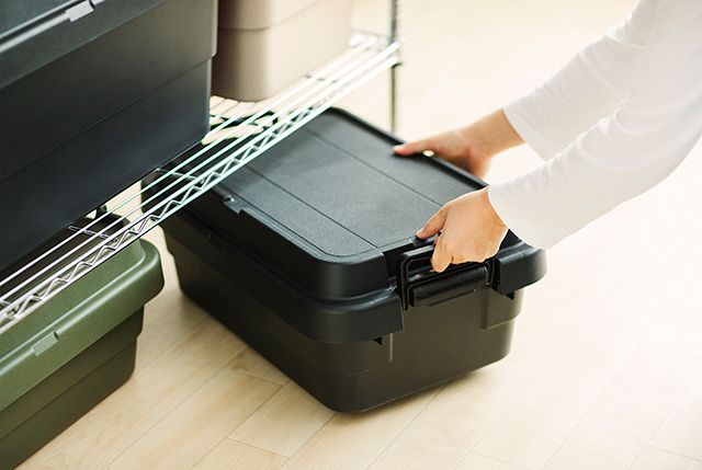 UTILITY BOX LOW -30L- (BLACK) /  ユーティリティ ボックス