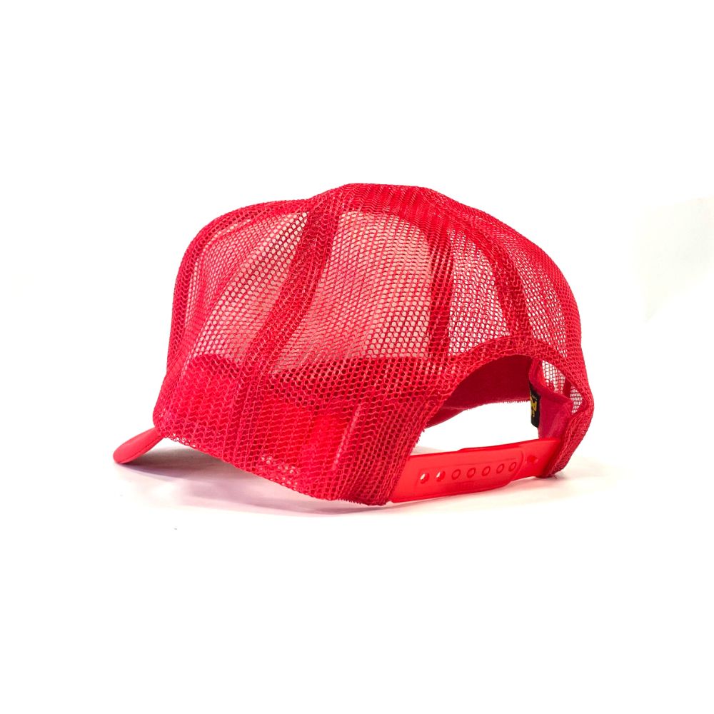 PORKCHOP - BAD TOYS CAP (RED×WHITE) / プリント メッシュキャップ