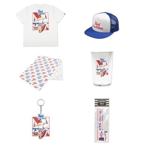 CAPTAINS HELM 新作販売告知 / 夏らしさ全開☆Pabst Blue Ribbonとのコラボアイテムが発売！