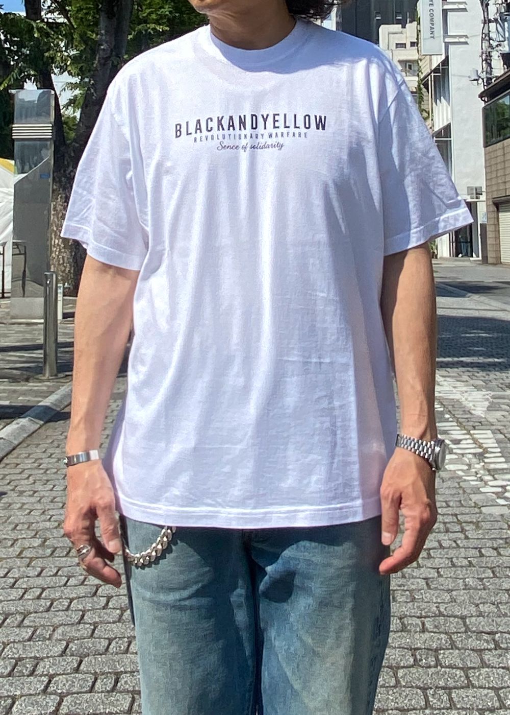 FLAG TEE (WHITE) / グラフィック プリント Tシャツ