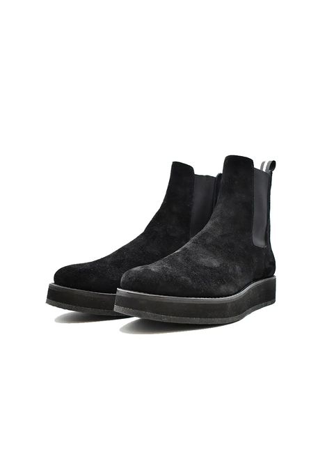 Suede Leather Side Gore Boots (BLK) / スウェード レザー サイドゴア ブーツ