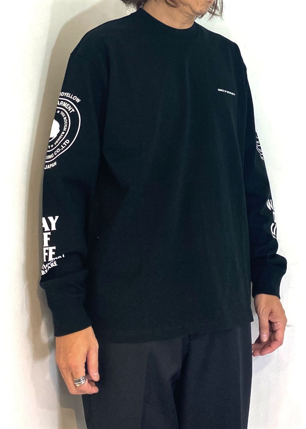 TWO WHEEL L/S TEE (BLACK) / 2ウィール ロング Tシャツ