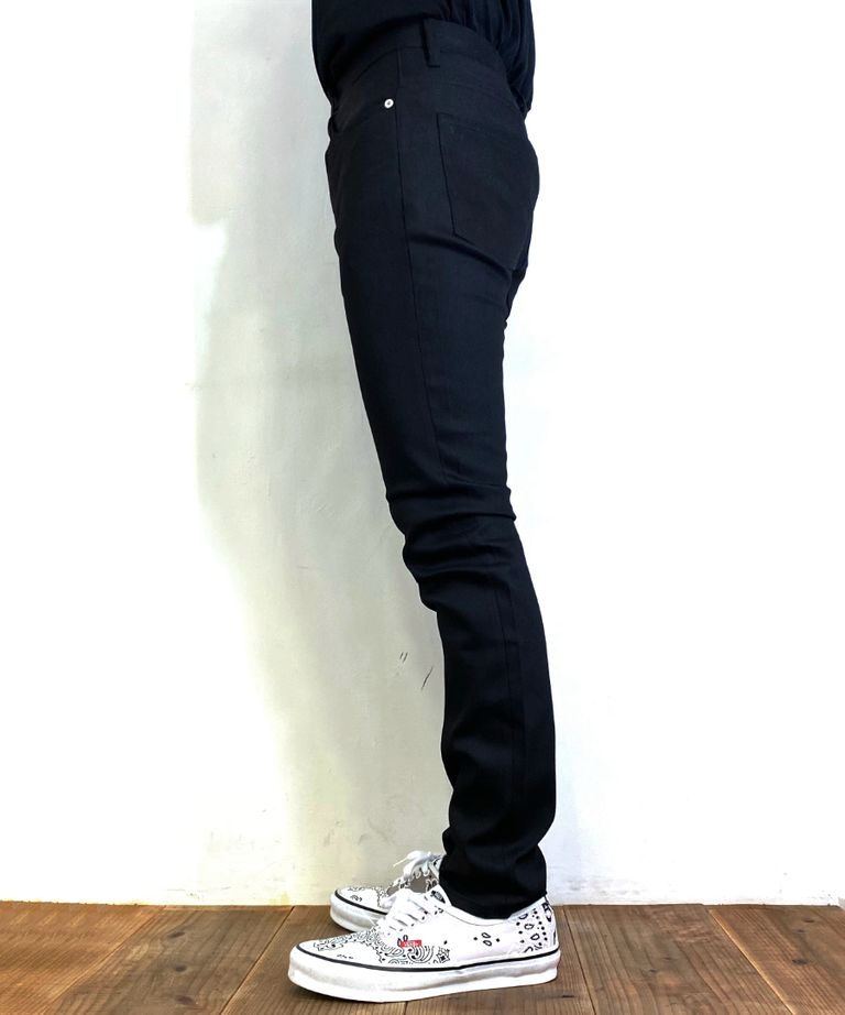 MINEDENIM - SUM S.Slim STR 5pocket RGD (BLACK) / サマー スーパー 
