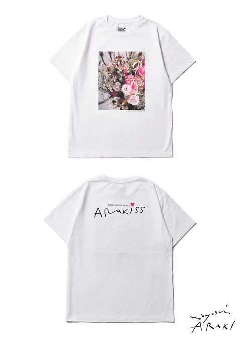 Araki Nobuyoshi×Stie-lo RAKUEN NIPPON T-SH (WHITE) / ×荒木経惟×スティーロ コラボTシャツ