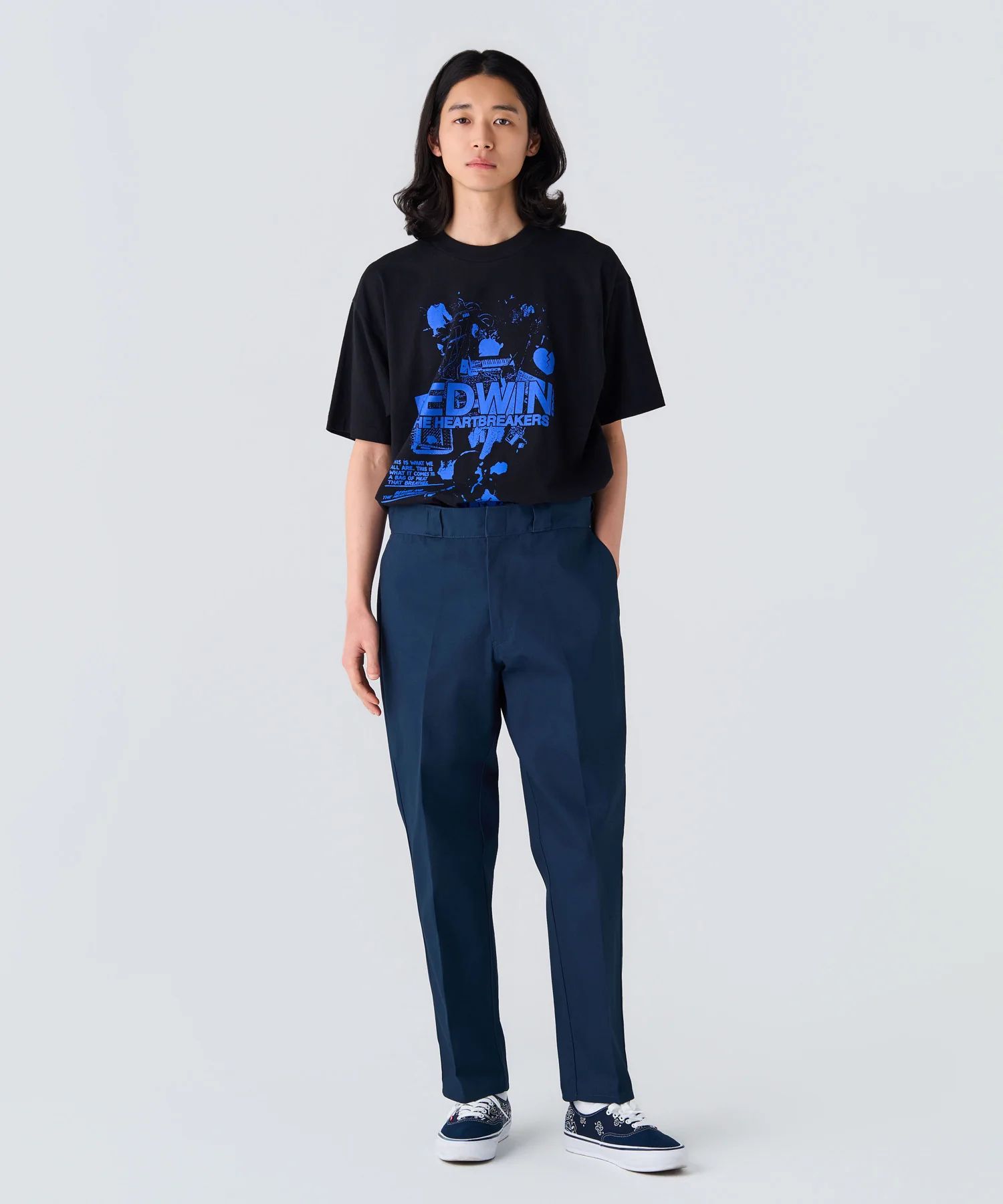 DICKIES 10L TC PANTS "THUNDERS" (D.NAVY) / ディッキーズ コラボ チノパンツ