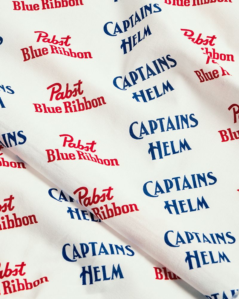 × Pabst Blue Ribbon TENUGUI (WHITE) / ×パブストブルーリボン コラボ 手拭い