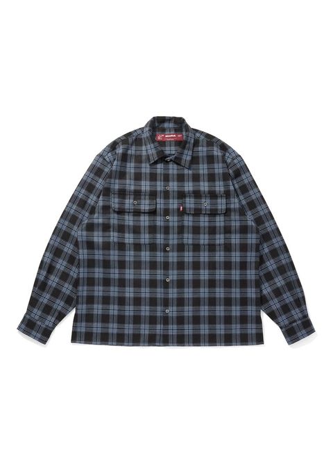 Check L/S Shirt (BLUE) / チェック シャツ