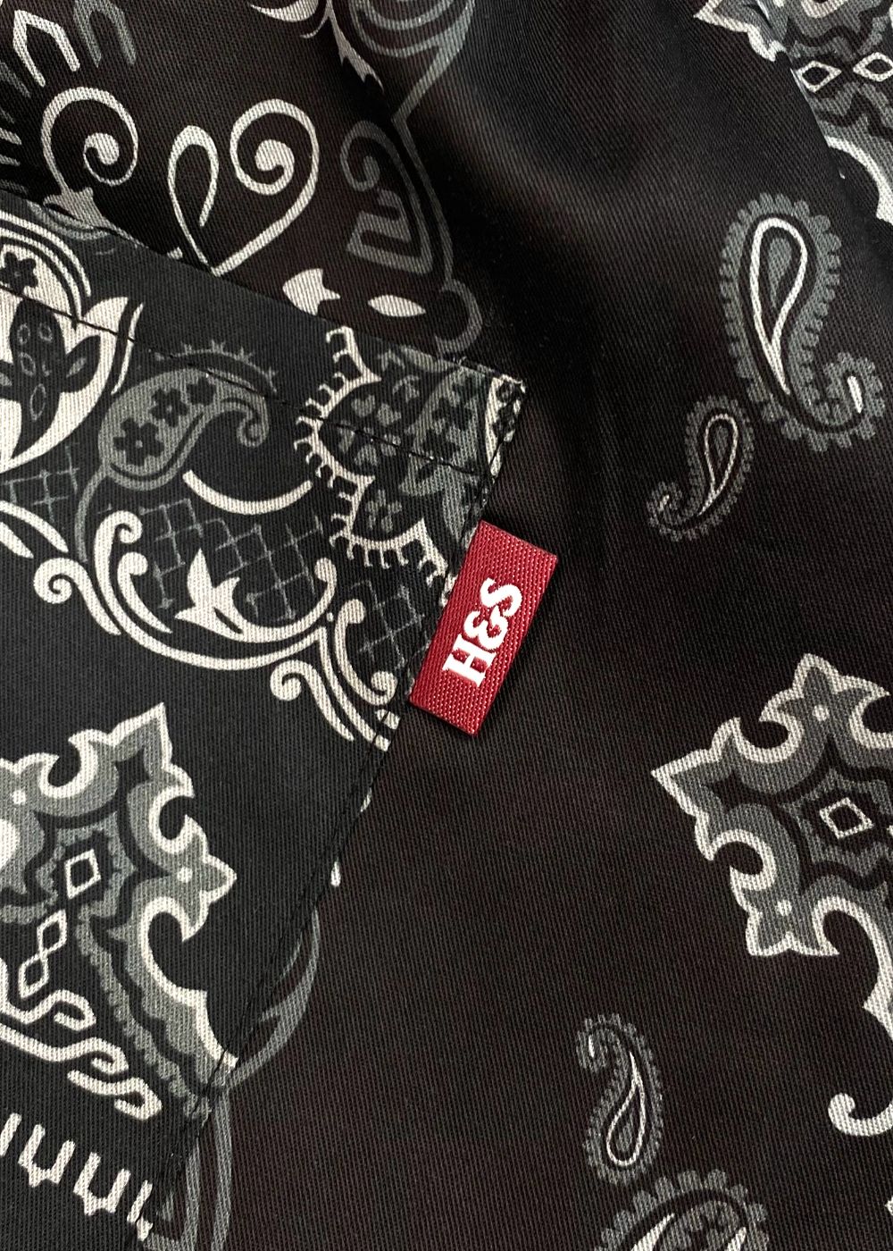 Bandana Pattern Short (BLACK) / オリジナル バンダナ イージーショーツ / セットアップ可能