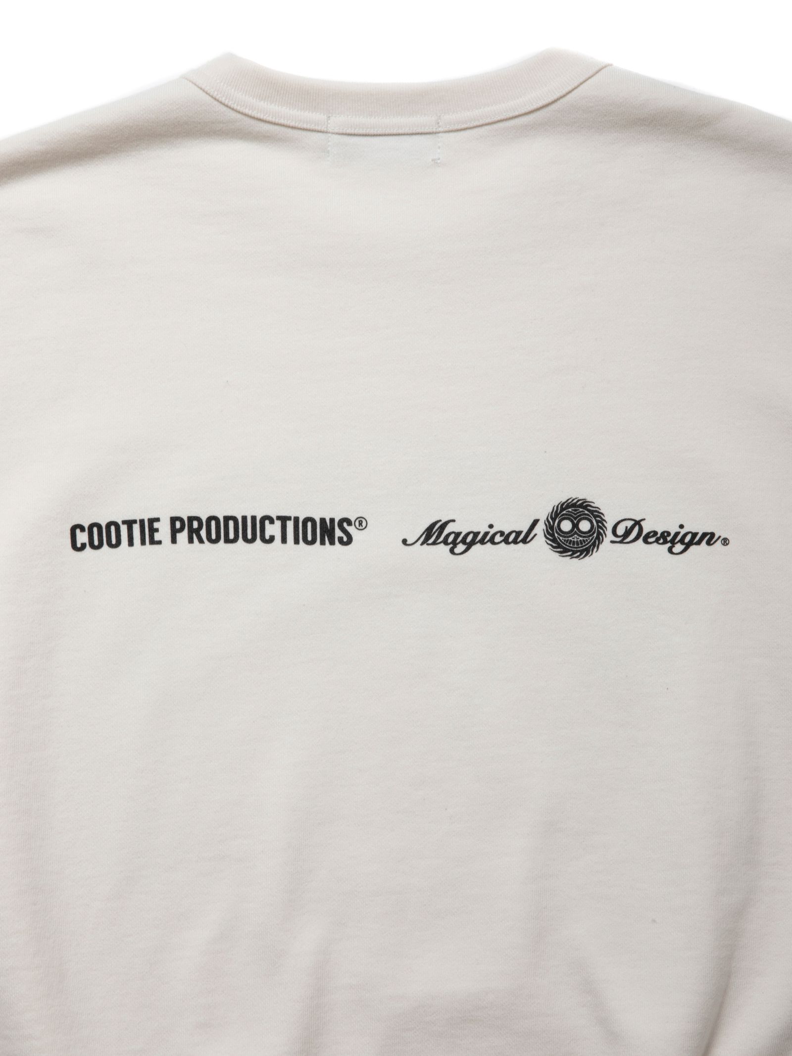 COOTIE PRODUCTIONS - Print Sweat Crew (Magical Design®) (OFF IVORY) /  マジカルデザイン コラボ スウェット | LOOPHOLE