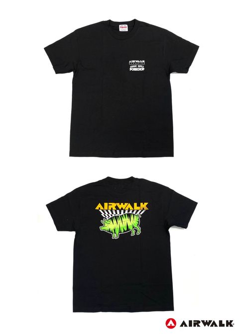 AIR PORK TEE (BLACK) / ×AIRWALK コラボ Tシャツ