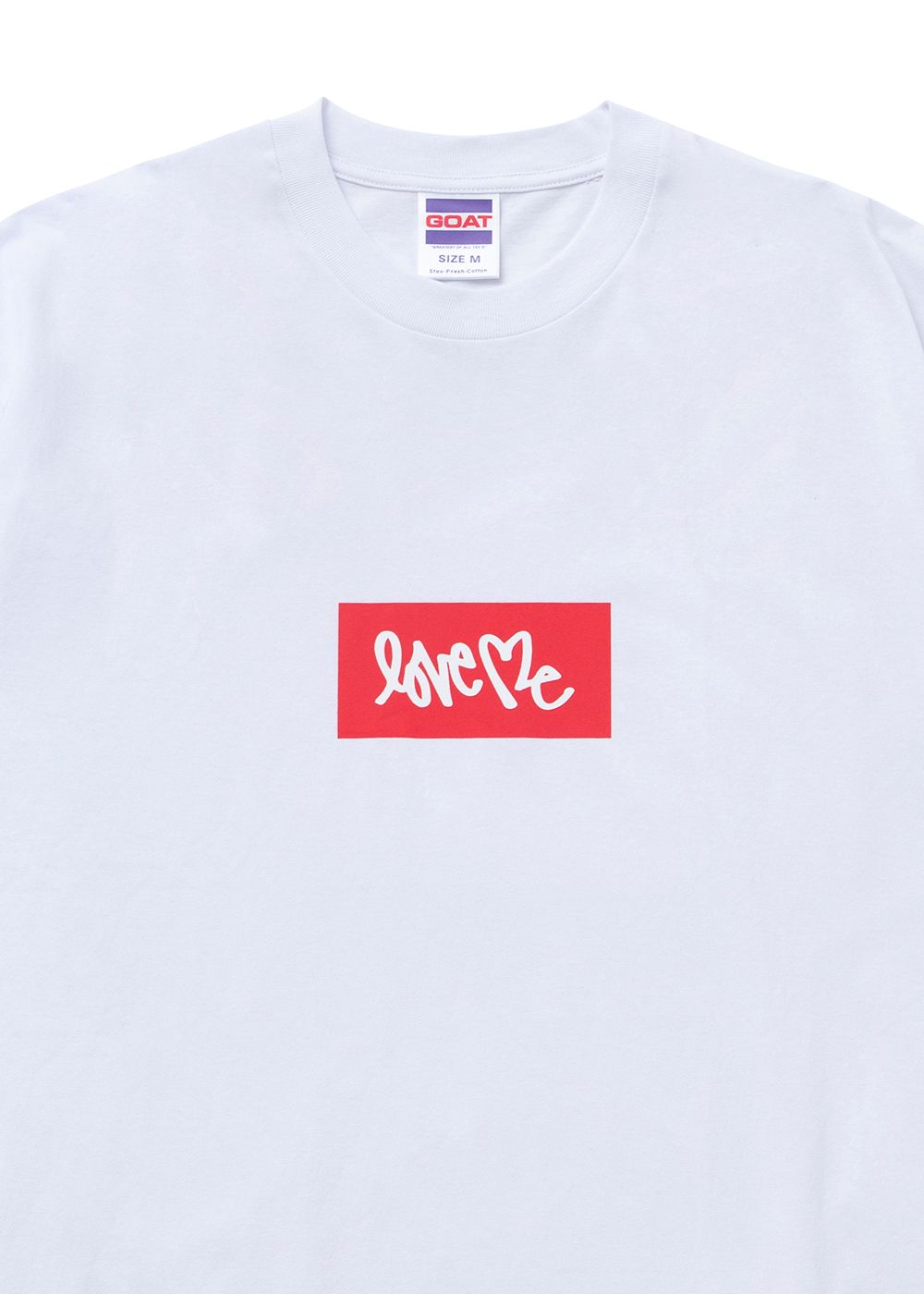 S/S LOVE ME LOGO TEE "HARBOUR" (WHITE) / カーティス・クリグ コラボ Tee