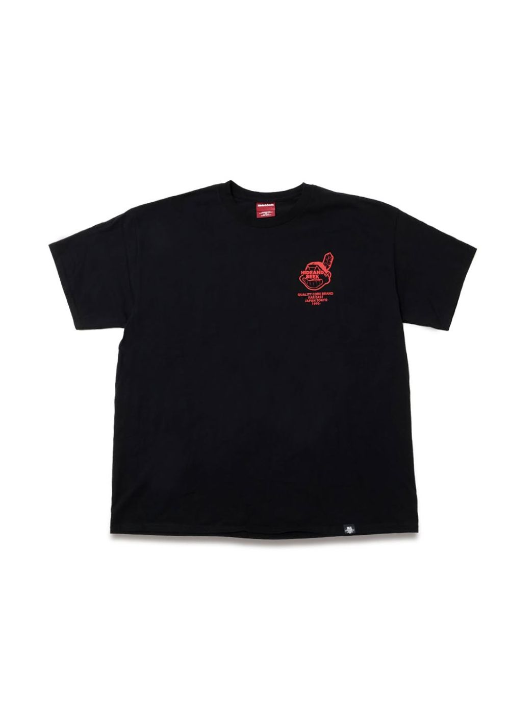 Indian S/S Tee (BLACK) / ロゴ プリントTee
