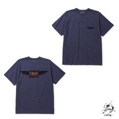 BINDER NECK WING LOGO VINTAGE TEE ＜NATURALLY PAINT DESIGN＞ (DARK PURPLE) / ×ナチュラリーペイント コラボ Tシャツ