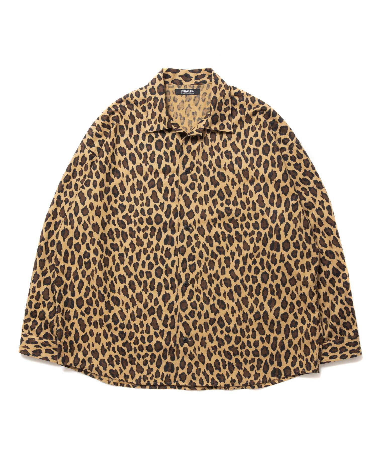 ROTTWEILER - R9 LEOPARD SHIRT (LEOPARD) / レオパード オープン 