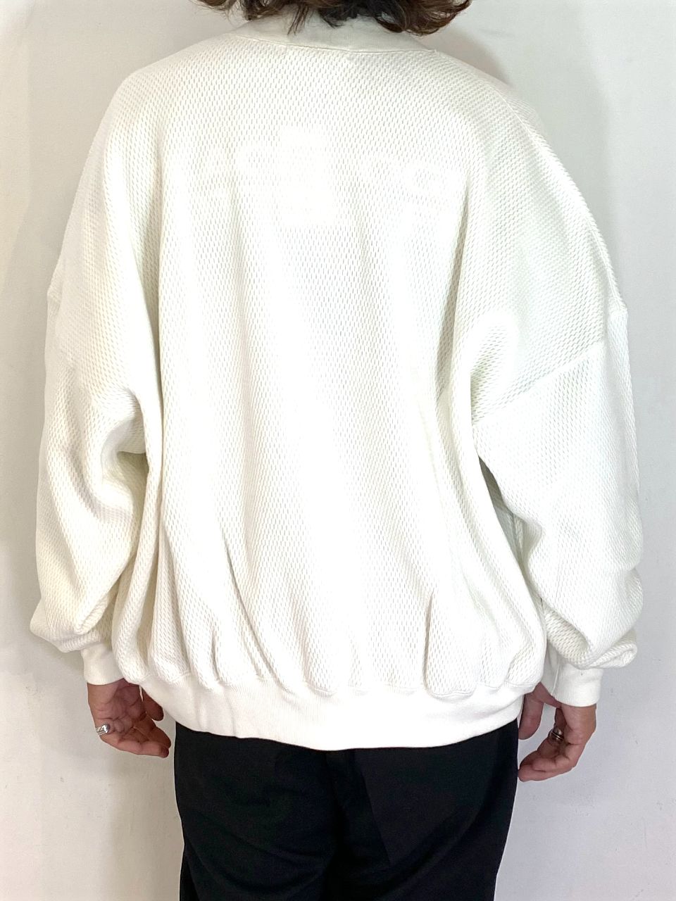 COOTIE PRODUCTIONS - Heavy Oz Honeycomb Snap Cardigan (OFF WHITE