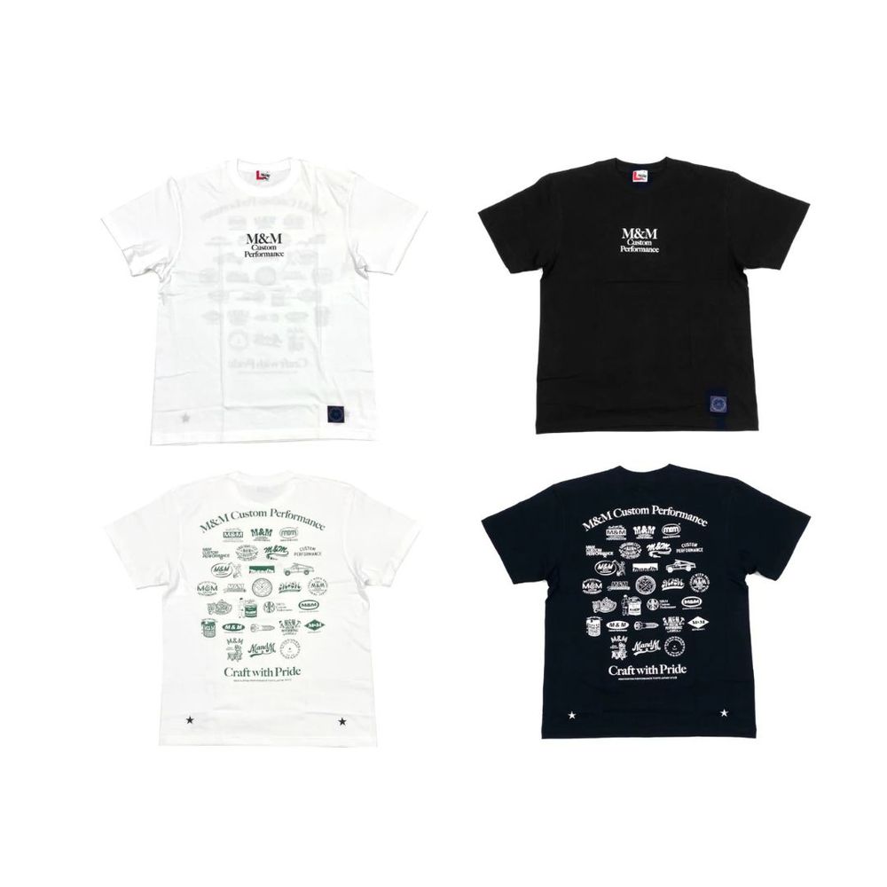 M&M 新作販売告知 / 歴史を物語るバックスタイルが魅力のプリントTシャツ。