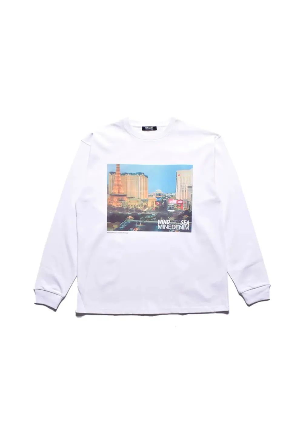 ×WDS Photo L/S Tee (WHITE) / ウィンダンシー コラボ Tシャツ