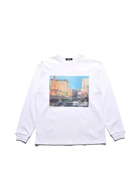 ×WDS Photo L/S Tee (WHITE) / ウィンダンシー コラボ Tシャツ