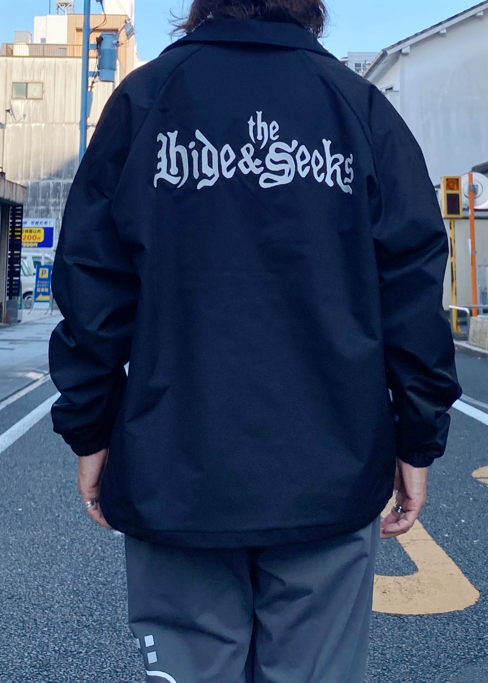 The H&S Team Jacket (BLACK) / 西浦徹 コラボ コーチ ジャケット
