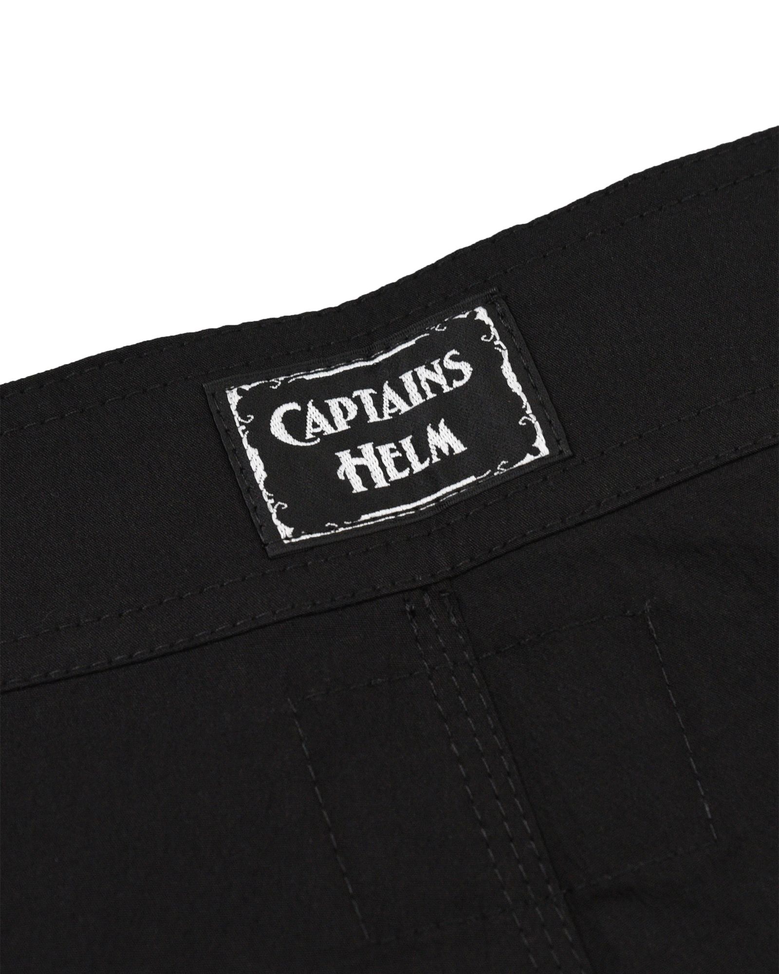 【ラスト1点】"OCEANSIDE DIVISION" HELM SURF SHORTS (BLACK) / ドライストレッチ サーフショーツ