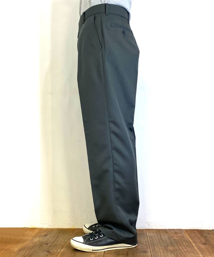 VINTAGE REPRODUCT ACTION SLACKS (CHARCOAL) / オリジナル スラックス