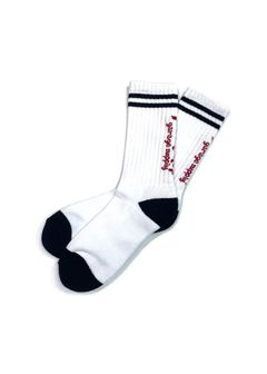 PORK SOX P-23 type-A (WHITE) / ジャガードロゴソックス