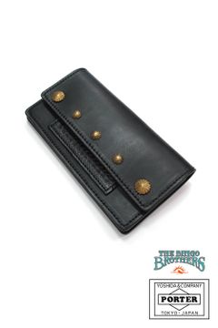 LEATHER WALLET TYPE B (BLACK) / ポーター&ビンゴブラザーズ コラボレザーウォレット