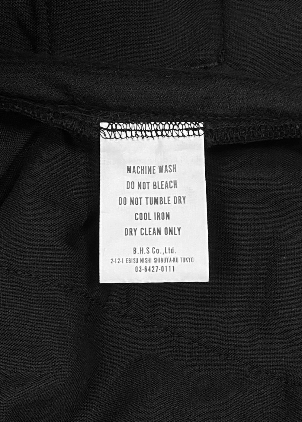 【ラスト1点】CORDUROY EASY PANTS (BLACK) / コーデュロイ イージー パンツ