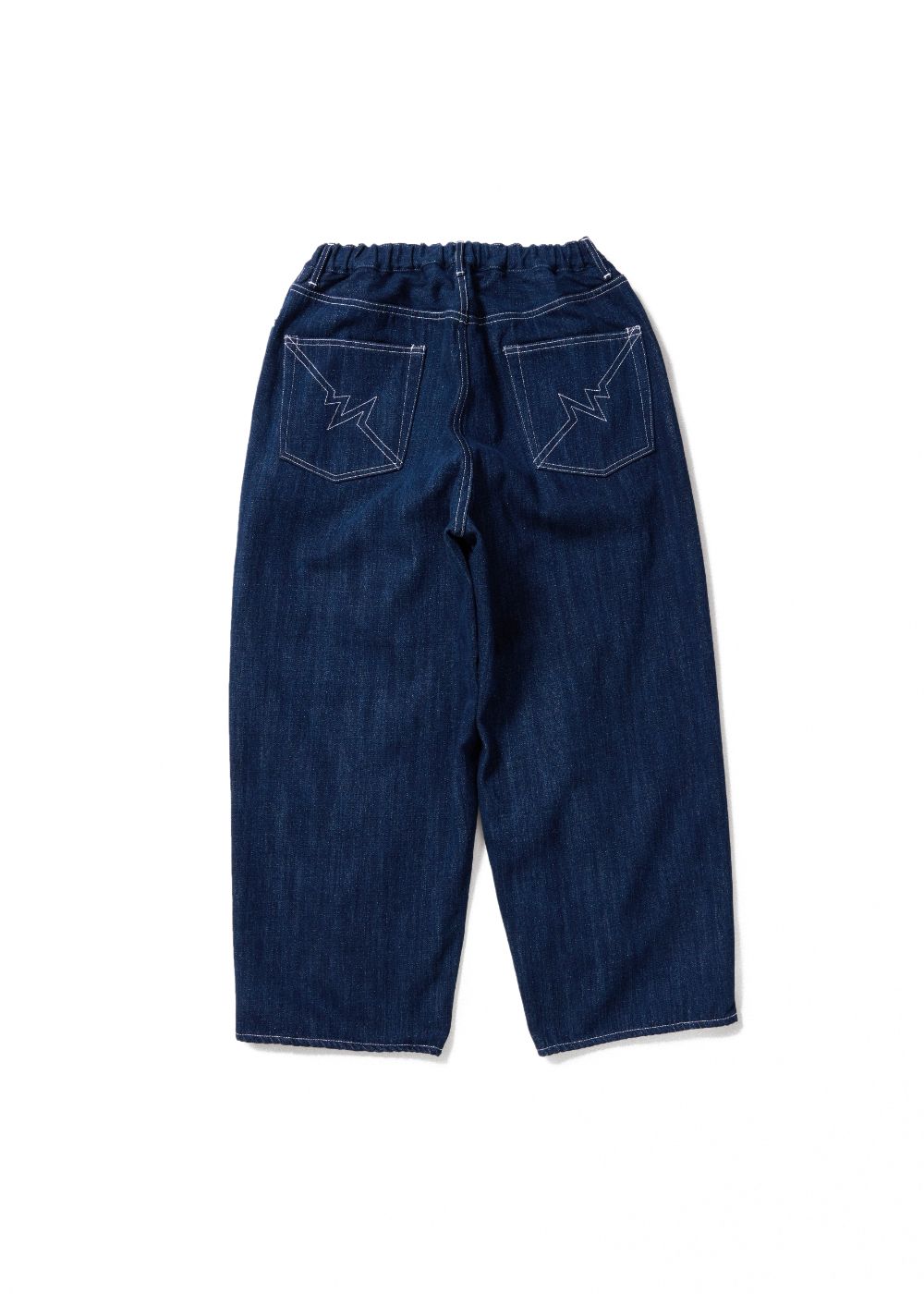 GARAGE DENIM (BLUE) / スラブデニム ワイド パンツ