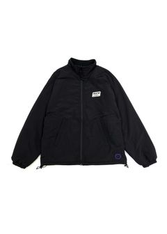 Reversible Stand Collar Jacket (BLACK) / ナイロン&フリース リバーシブル トラック ジャケット