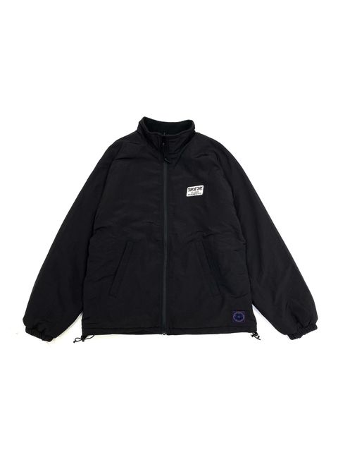Reversible Stand Collar Jacket (BLACK) / ナイロン&フリース リバーシブル トラック ジャケット