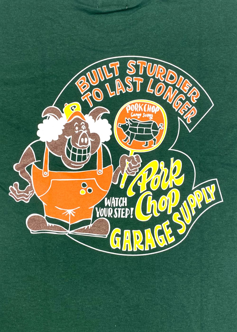 PORKY TEE (FOREST GREEN) / ポーキー ロゴ Tシャツ