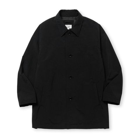 CALEE - 【ラスト1点】VINTAGE NYLON OXFORD HALF COAT (BLACK 