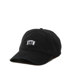DAD RTTW CAP (BLACK) / ロゴ刺繍 ダッドキャップ。