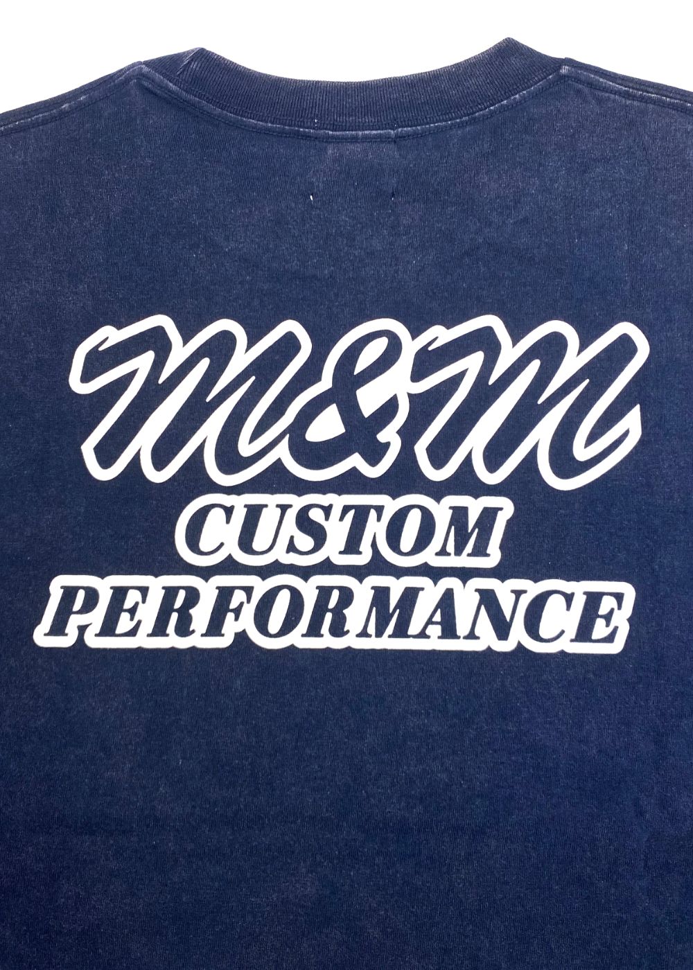 FADE WASH L/S TEE (FADE NAVY) / プリント ロンT
