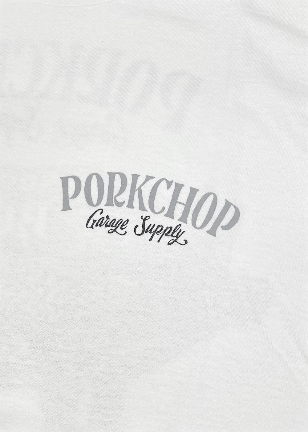 PORK BACK TEE (WHITE) / ポークバック ロゴ Tシャツ