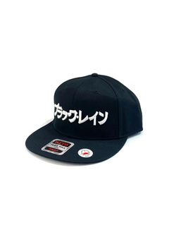 【ラスト1点】ブラックレイン cap (BLACK) / 刺繍 ベースボールキャップ