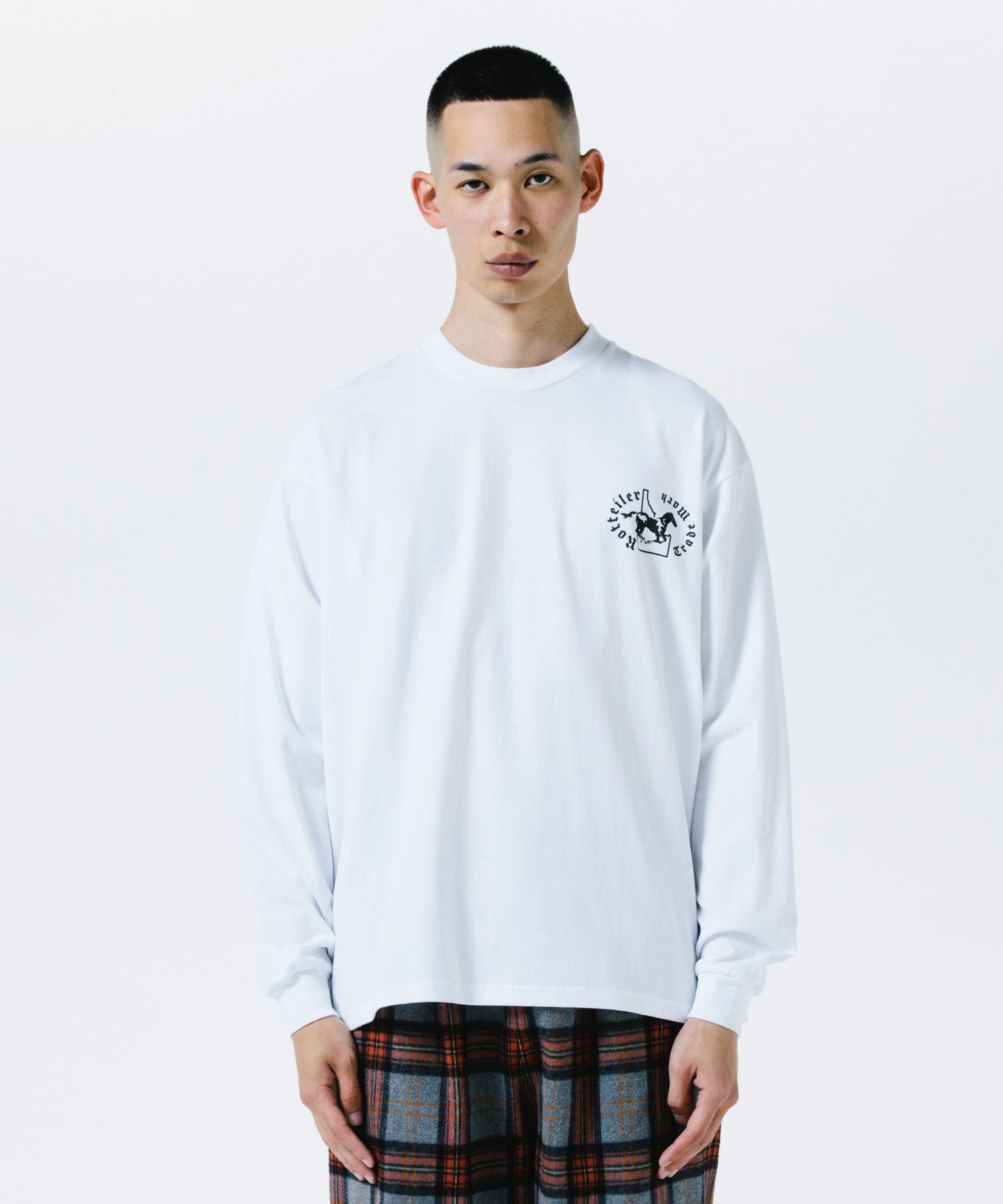 HORSE LSTEE (WHITE) / プリント Tシャツ